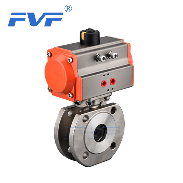 Stainless Steel Pneumatic Ultra Thin Wafer Ball Valve FVF INDUSTRY CO